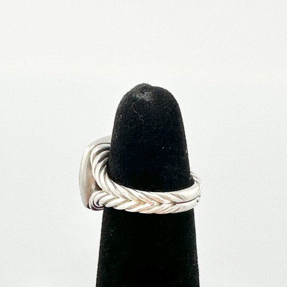 David Yurman Albion Ring w/ Citrine, Pavé White Diamonds & 18K Yellow Gold Sz. 5 - Picture 4 of 13